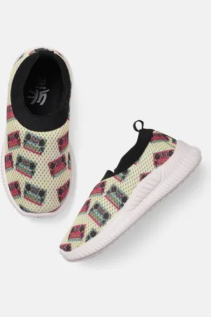 YK Kids Printed Slip-On Sneakers