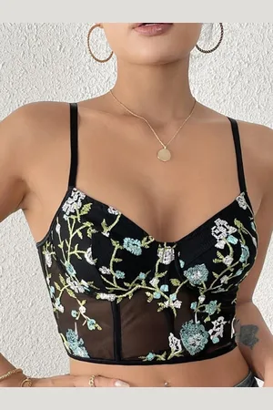 HERE&NOW Floral Print Bralette Crop Top