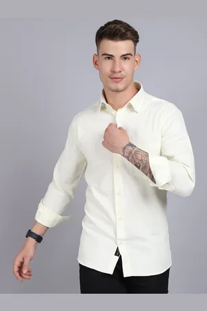 CANTABIL Men Yellow Casual Shirt