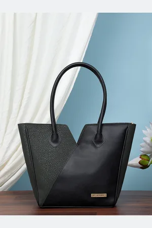 Legal Bribe Colourblocked PU Shopper Shoulder Bag With Zip Detail