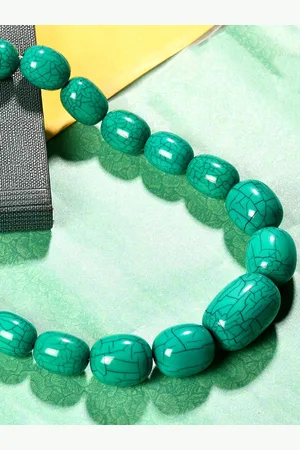 Bamboo Tree Jewels Beaded Slip-On Statement Necklace