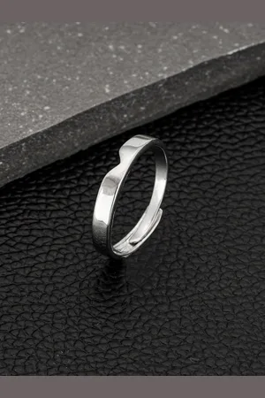 GIVA Men 925 Silver Classic Ring Band