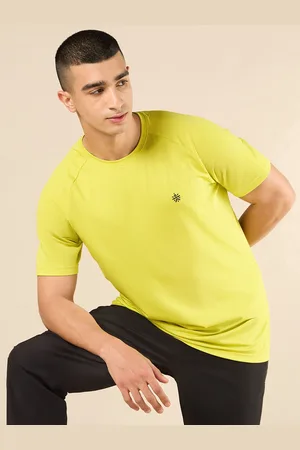 Cult Men Lime All Day Sports Training Tshirt