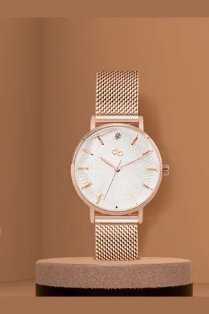 DressBerry Women White Analogue Watch