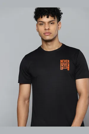 HRX Typography Printed Rapid-Dry Training or Gym T-shirt