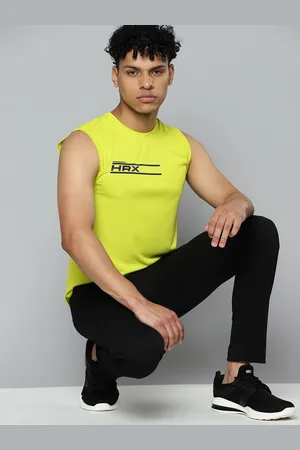 HRX Brand Logo Printed Rapid-Dry Training or Gym T-shirt