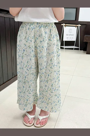 LULU & SKY Girls Printed Straight Fit Trousers