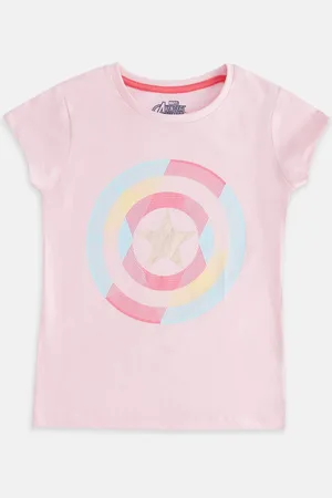 Pantaloons Girls Graphic Printed Cotton T-shirt