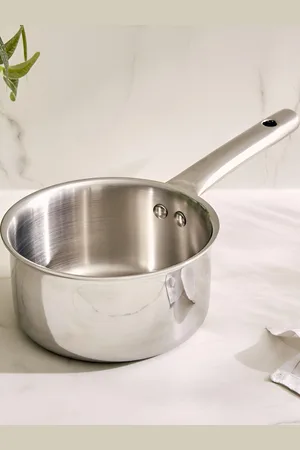 Home Centre Valeria Carin Silver-Toned Stainless Steel Induction Milk Pan 1.7 L