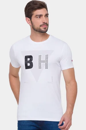 Being Human Men White Typography Printed T-shirt