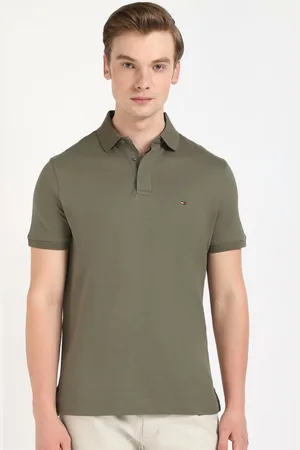 Tommy Hilfiger Men Solid Polo Collar Cotton T-shirt