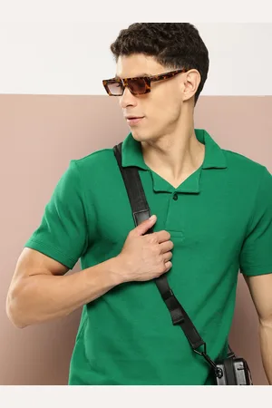 HARVARD Polo Collar Ribbed Pure Cotton T-shirt