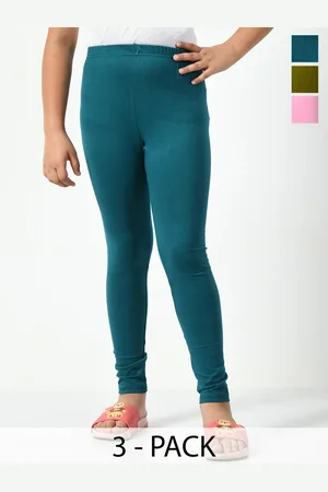 KAYU Girls Pack Of 3 Ankle-Length Leggings
