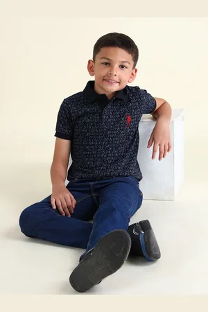 Ralph Lauren Boys Pique Brand Logo Printed Polo Pure Cotton T-shirt