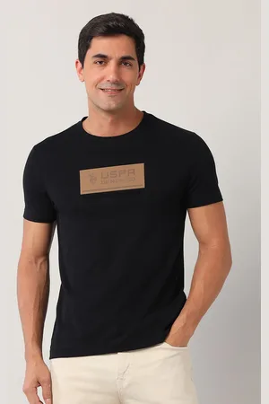 Ralph Lauren Men Typography Printed Round Neck Cotton Slim Fit T-shirt