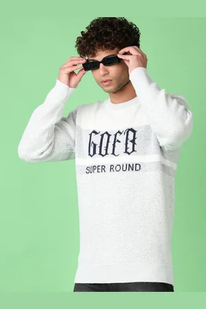 V-Mart Men Long Sleeves Typography Printed Pullover
