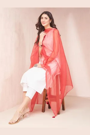 Fabindia Woven Design Solid Tasselled Dupatta