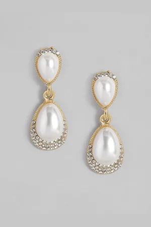 DressBerry Teardrop Shaped Drop Earrings
