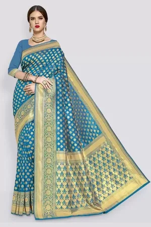 Saadhvi Woven Design Zari Pure Silk Saree