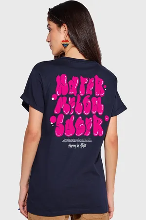 Bewakoof Typographic Printed Relaxed Fit Pure Cotton T-shirt