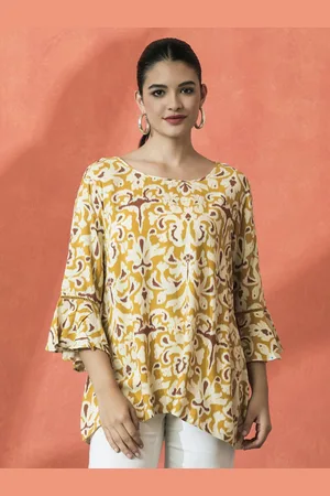 Sangria Floral Printed A-Line Top