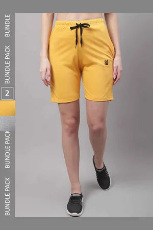 VIMAL JONNEY Women Pack Of 2 Cotton Sports Shorts