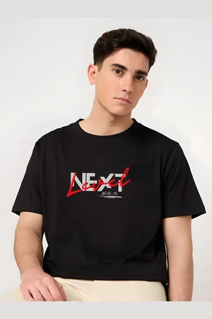 Moda Rapido Men Typography Printed Round Neck Cotton Relaxed Fit T-shirt