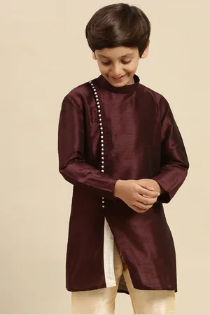 Sanwara Boys Red Thread Work Kurta