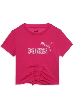 PUMA Girls Animal Knotted Cotton Youth T-Shirt