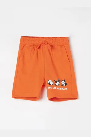 Lifestyle Boys Printed Mid Rise Pure Cotton Shorts