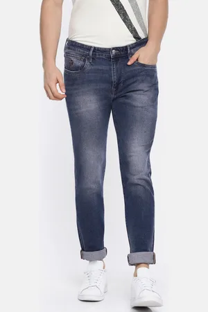Ralph Lauren Men Blue Brandon Slim Tapered Fit Mid-Rise Clean Look Jeans