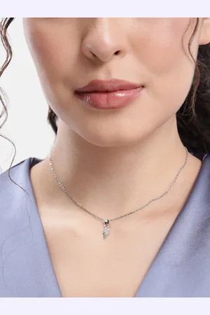 DressBerry Lighting Bolt Shape Pendant with Chain