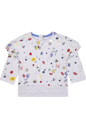 Mothercare Girls Conversational Printed Cotton Sweatshirt