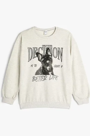 Koton Girls Graphic Printed Sweatshirt