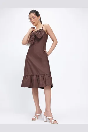 DressBerry Twirly Tales Bow Detail A-Line Midi Dress