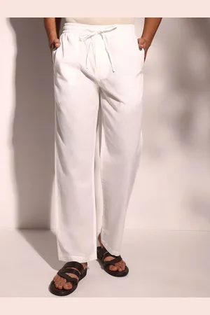 Fabindia Men Cotton Mid-Rise Loose FitTrousers