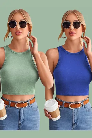 Mast & Harbour Cotton Crop Top
