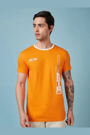 FanCode Men Printed Applique T-shirt