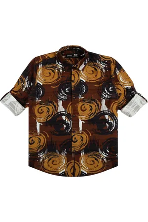 CAVIO Boys Comfort Opaque Printed Casual Shirt