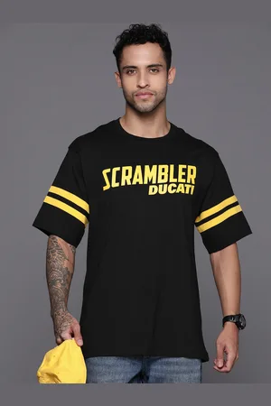 DUCATI Brand Logo Printed Pure Cotton Boxt T-shirt