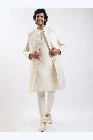 Vastramay Self-Design Sherwani Set