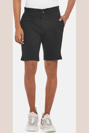 PEOPLE Men Black Sports Shorts