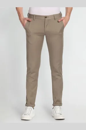 Arrow Men Self Design Textured Original Slim Fit Chinos