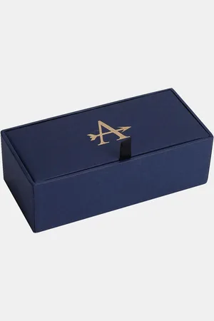 Arrow Men Blue & White Cufflink