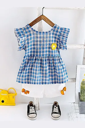 BAESD Girls Printed Top with Shorts