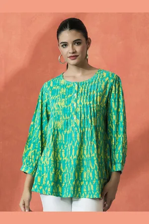 Sangria Printed A-Line Top