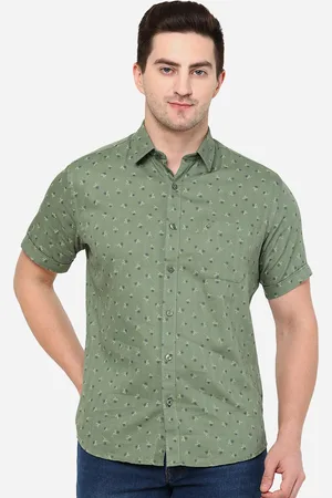 Greenfibre Men Classic Conversational Printed Pure Cotton Casual Shirt