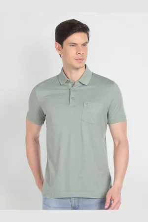 Arrow Geometric Printed Polo Collar Pure Cotton T-shirt