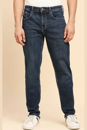 LOVEGEN Men Slim Fit Clean Look Stretchable Cotton Jeans