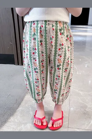LULU & SKY Girls Printed High-Rise Jodhpuris Trousers